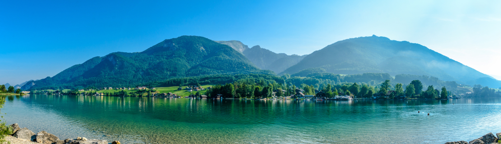 Jezioro Wolfgangsee w Regionie Salzburga