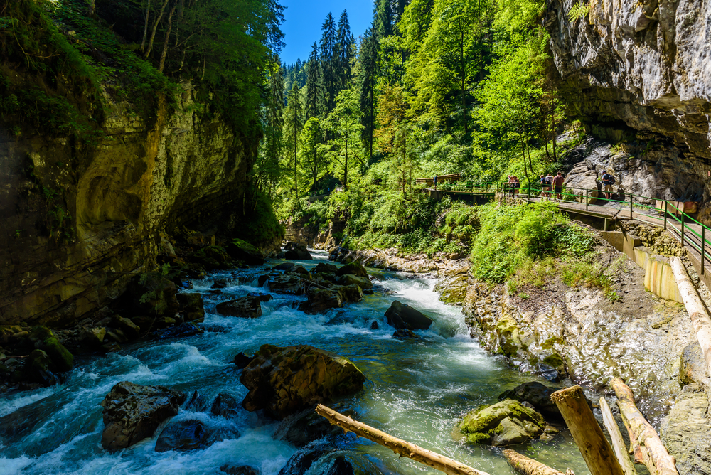 Breitachklamm wąwóz