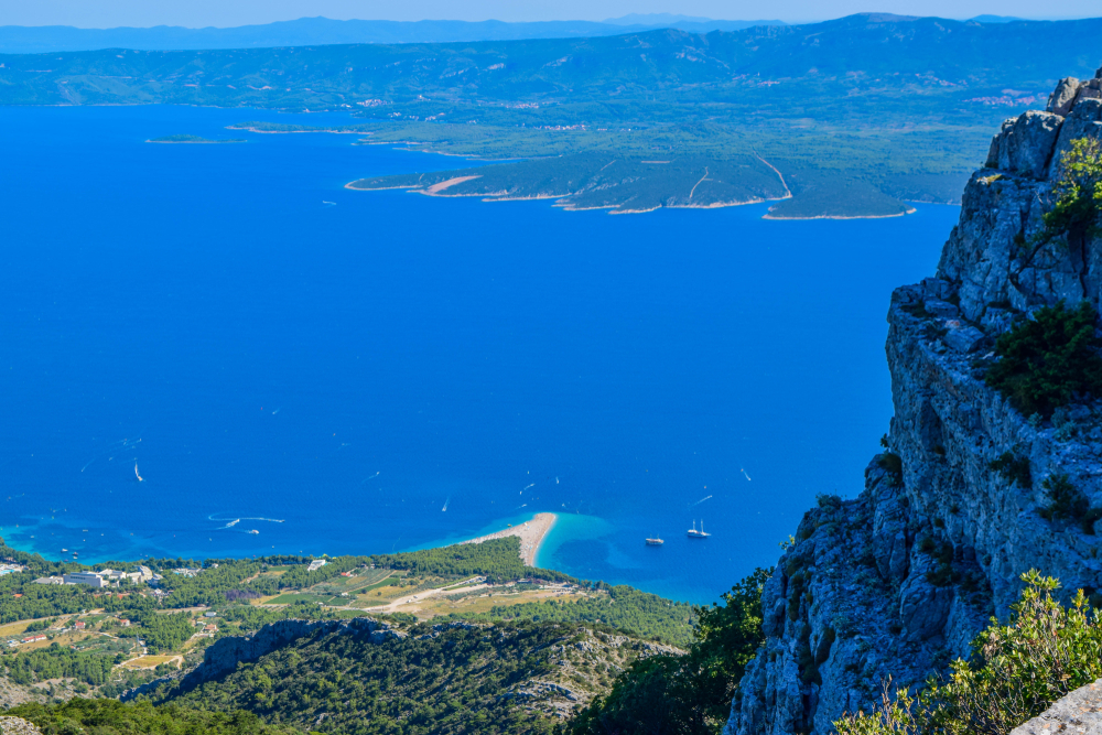 Vidova Gora i widok na plaze Zlatni Rat
