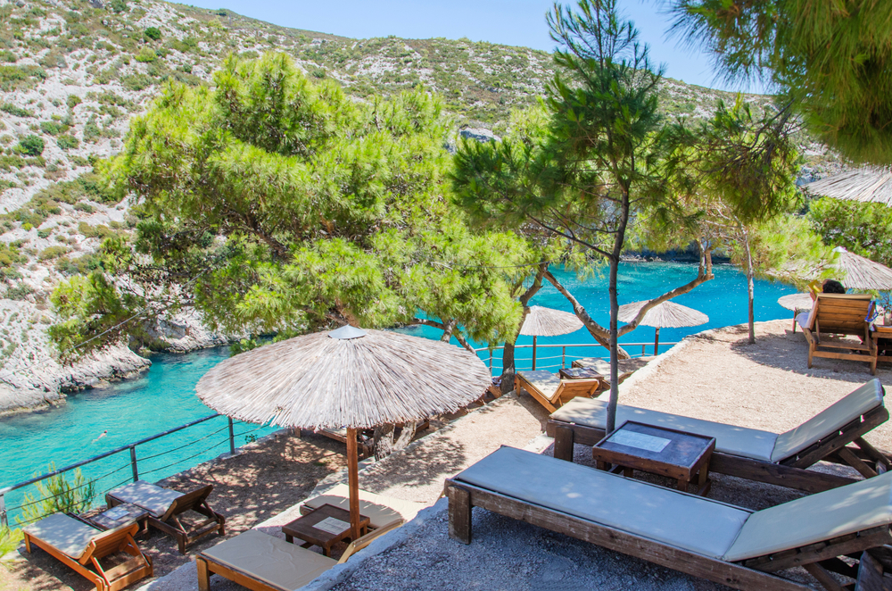 Plaża Porto Limnionas Zakynthos
